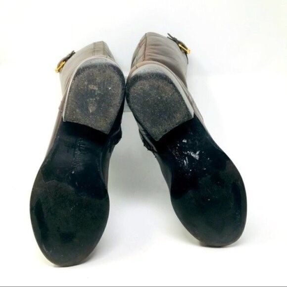 Ralph Lauren tall riding boots brown leather 6.5M equestrian - Picture 6 of 8